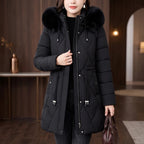 Black jacket on an off-gray studio background