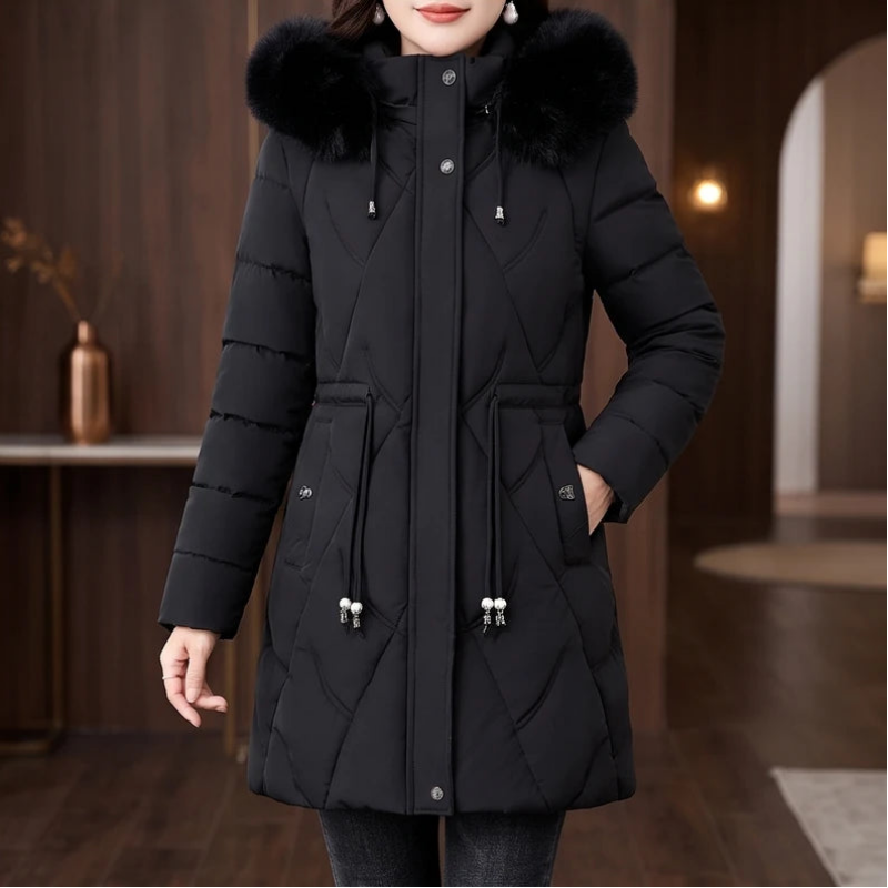 Black jacket on an off-gray studio background - 2