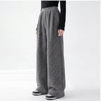 Model wearing Dark Gray knit apparel in a studio - 3