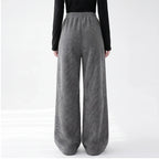Model wearing Dark Gray knit apparel in a studio - 2