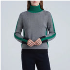Model wearing Black sweater in a studio - 2