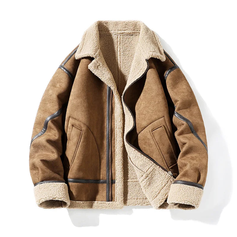Ashford Genuine Leather Fleece Jacket