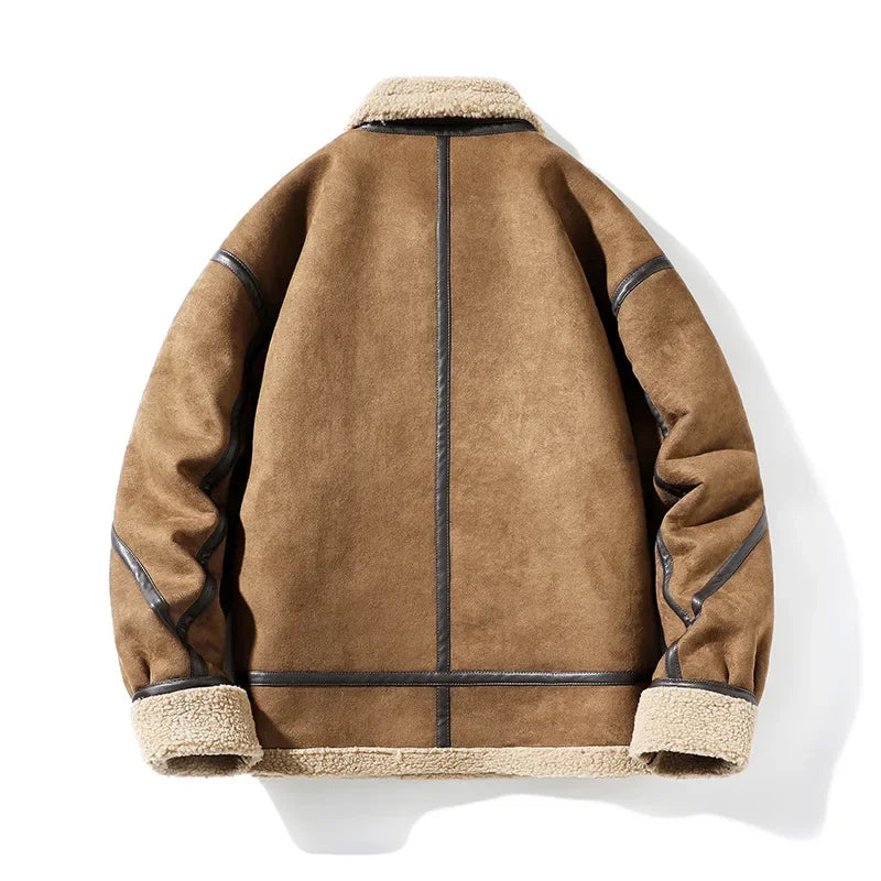Ashford Genuine Leather Fleece Jacket