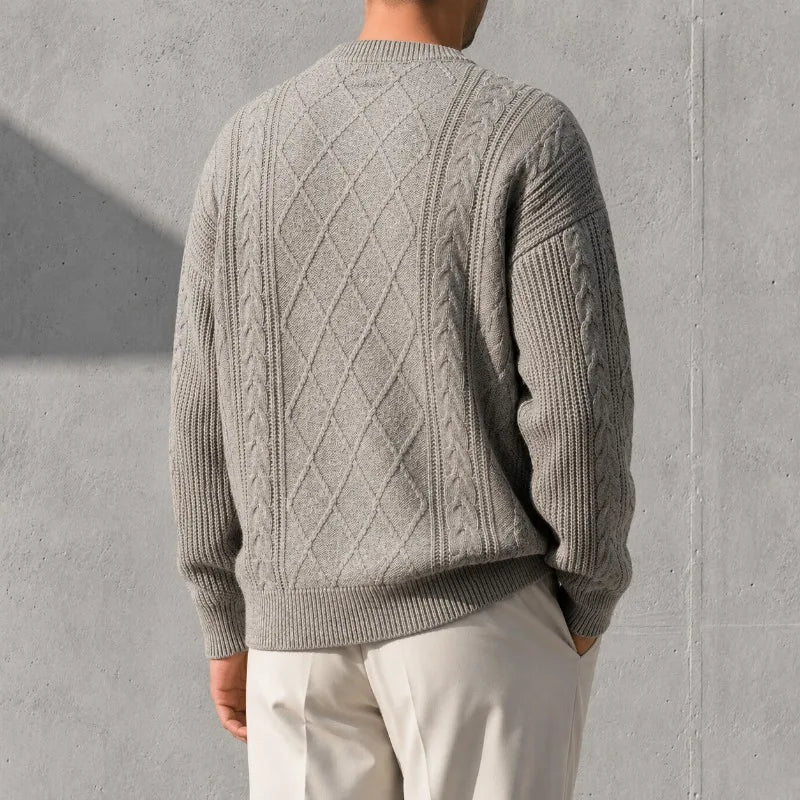 Mercer Men's Cable Knit Jumper