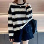 Ridgeline Striped Chunky Knit Jumper