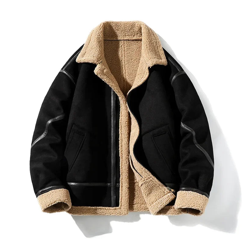 Ashford Genuine Leather Fleece Jacket