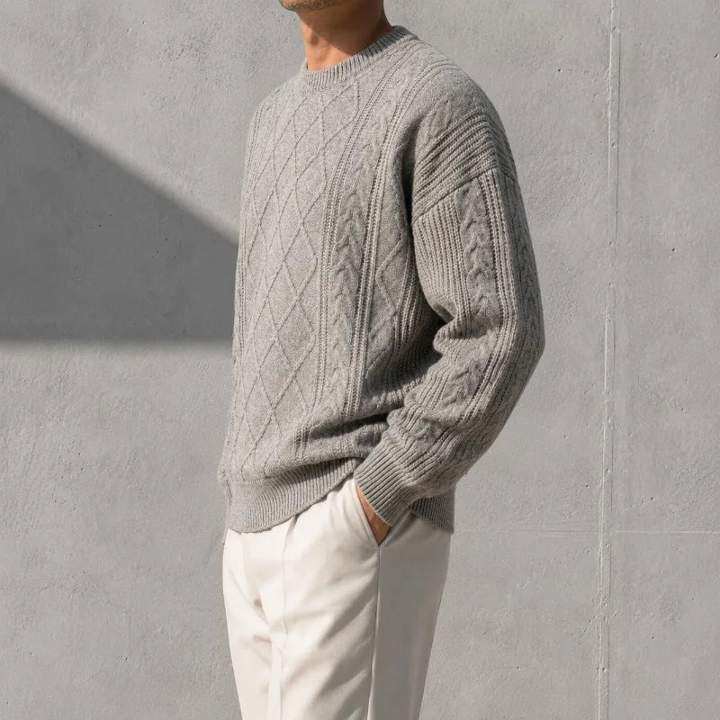 Mercer Men's Cable Knit Jumper