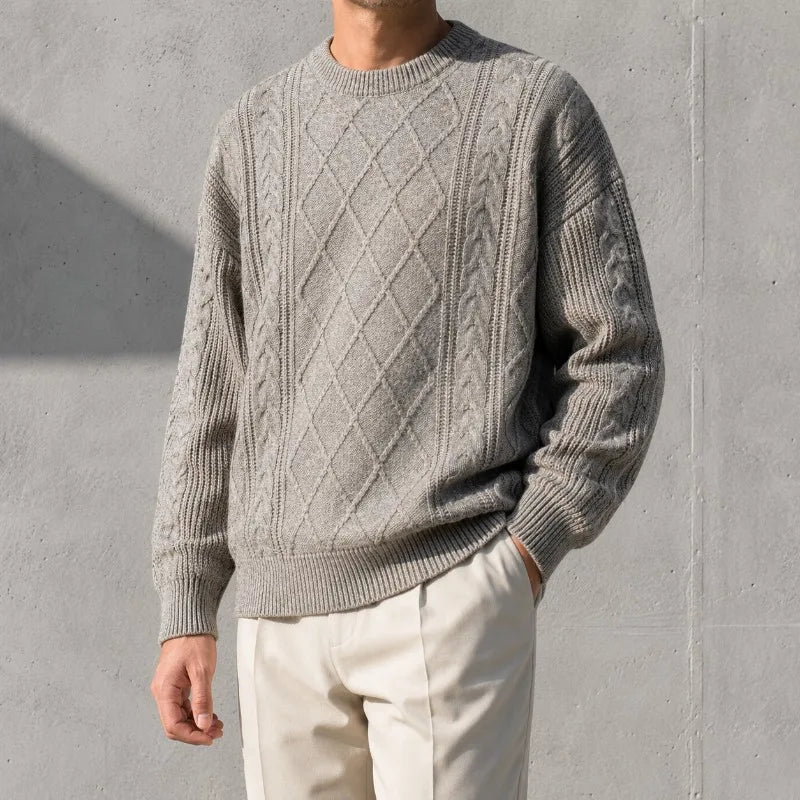 Mercer Men's Cable Knit Jumper