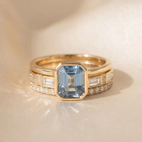 Lumière Gold & Sapphire Ring Set Lumière Gold & Sapphire Ring Set product photo