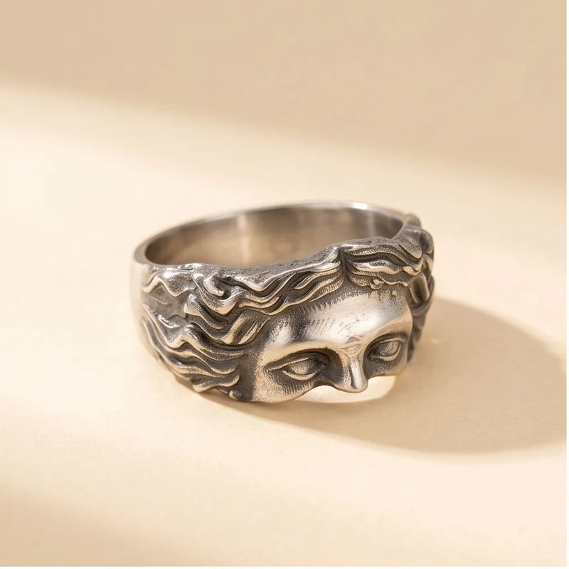 Silver Celestia Resizable Stainless Steel Ring product photo