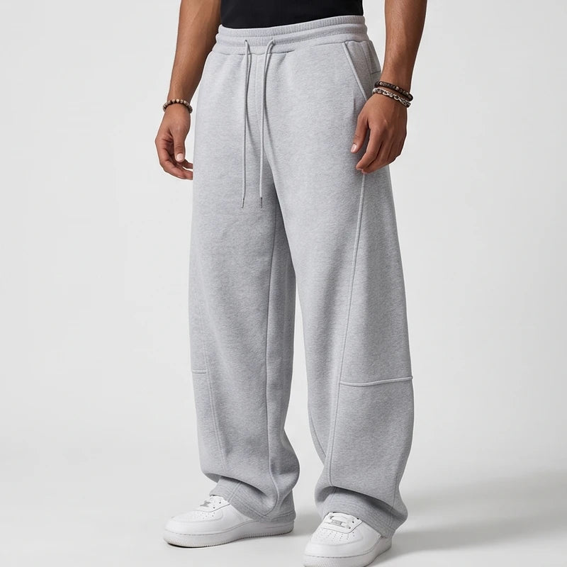 Light Grey apparel on an off-gray studio background - 2