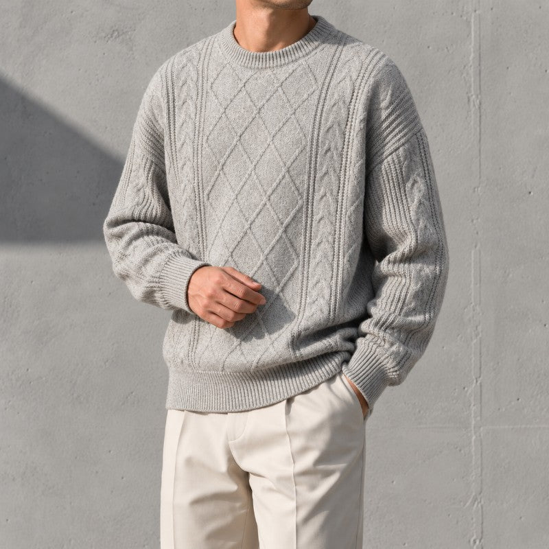Mercer Men's Cable Knit Jumper