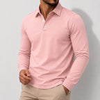 Kellan Men's Cotton Long Sleeve Polo