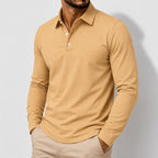 Kellan Men's Cotton Long Sleeve Polo