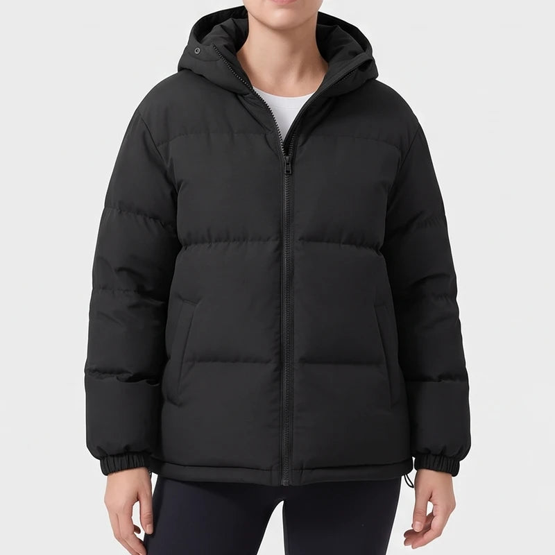 Black jacket on an off-gray studio background - 2