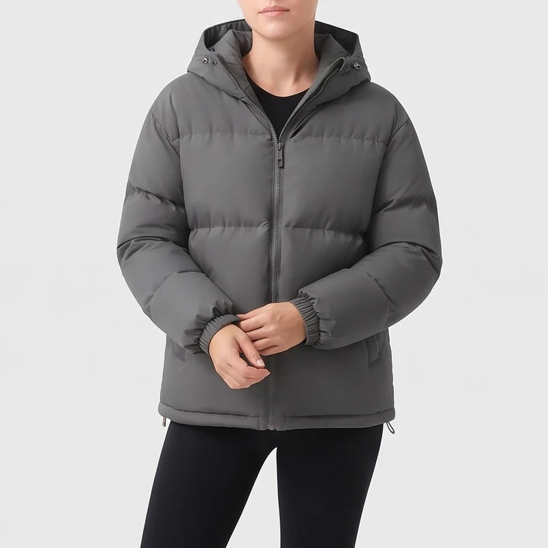 Dark Gray jacket on an off-gray studio background - 2