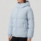 Light Blue jacket on an off-gray studio background - 3