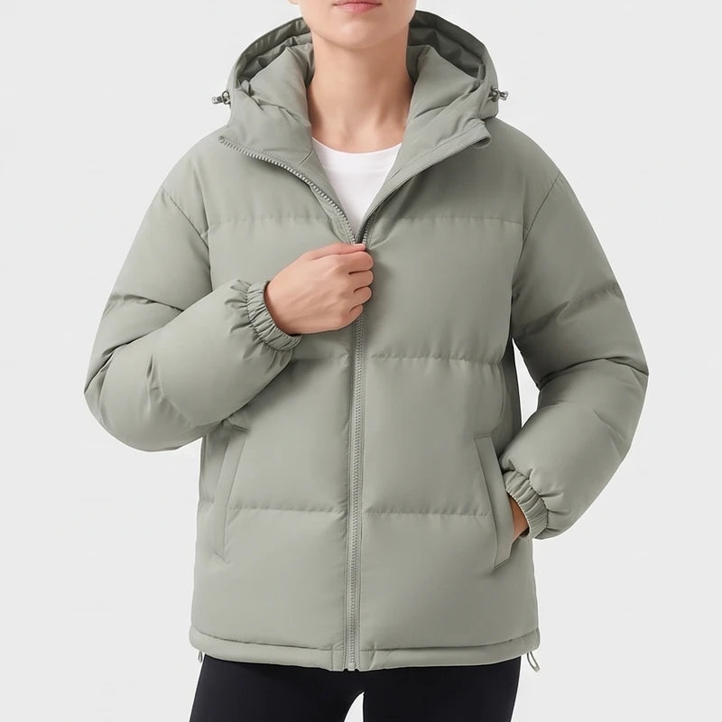 Light Gray jacket on an off-gray studio background - 2
